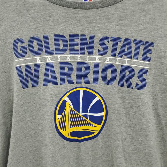 NBA Golden State Warriors Logo Crew Neck Tee Mens Medium Gray - Picture 3 of 7